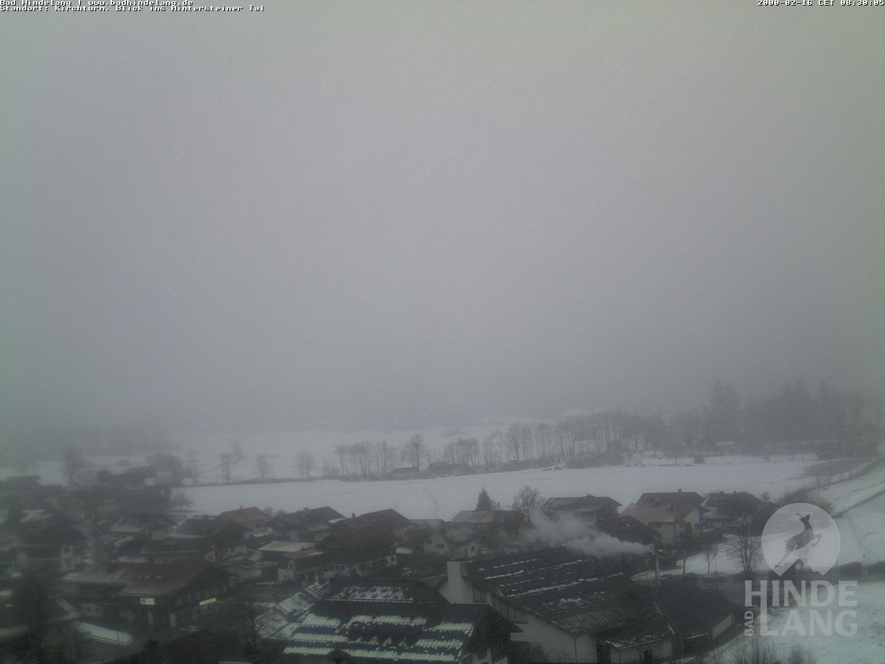 Archiv Foto Webcam Kirchturmblick Richtung Hintersteiner Tal