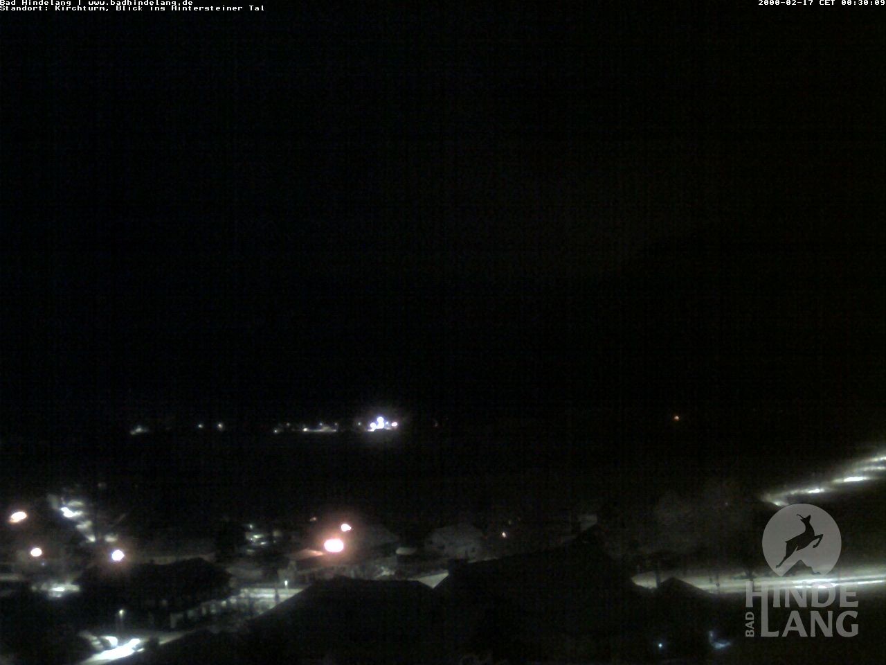 Archiv Foto Webcam Kirchturmblick Richtung Hintersteiner Tal