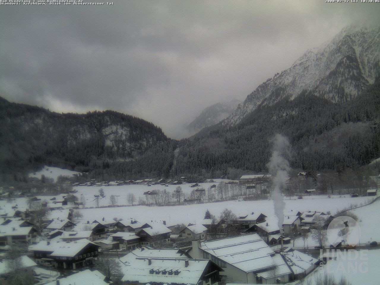 Archiv Foto Webcam Kirchturmblick Richtung Hintersteiner Tal
