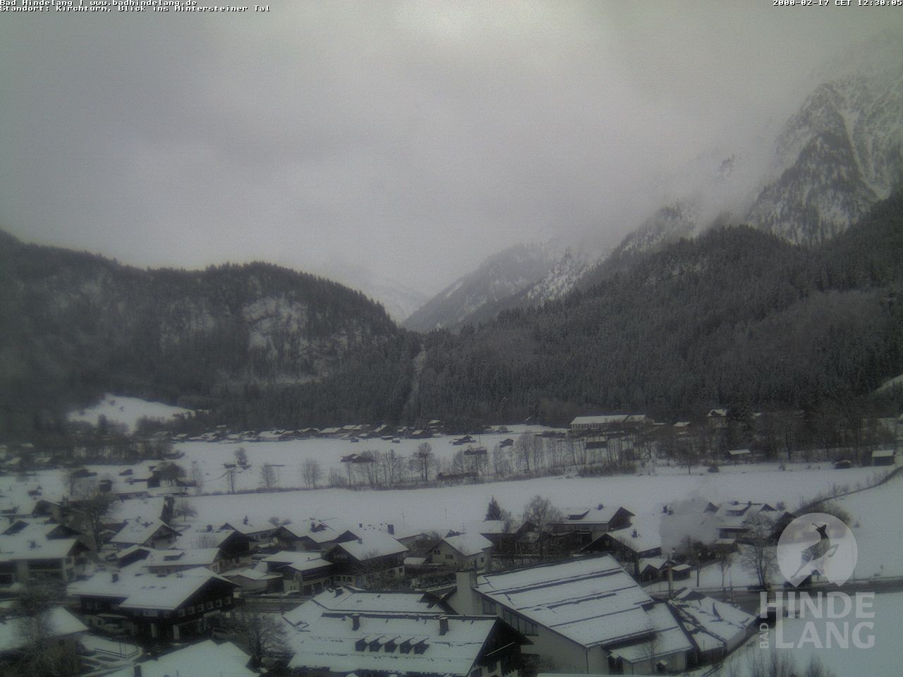 Archiv Foto Webcam Kirchturmblick Richtung Hintersteiner Tal