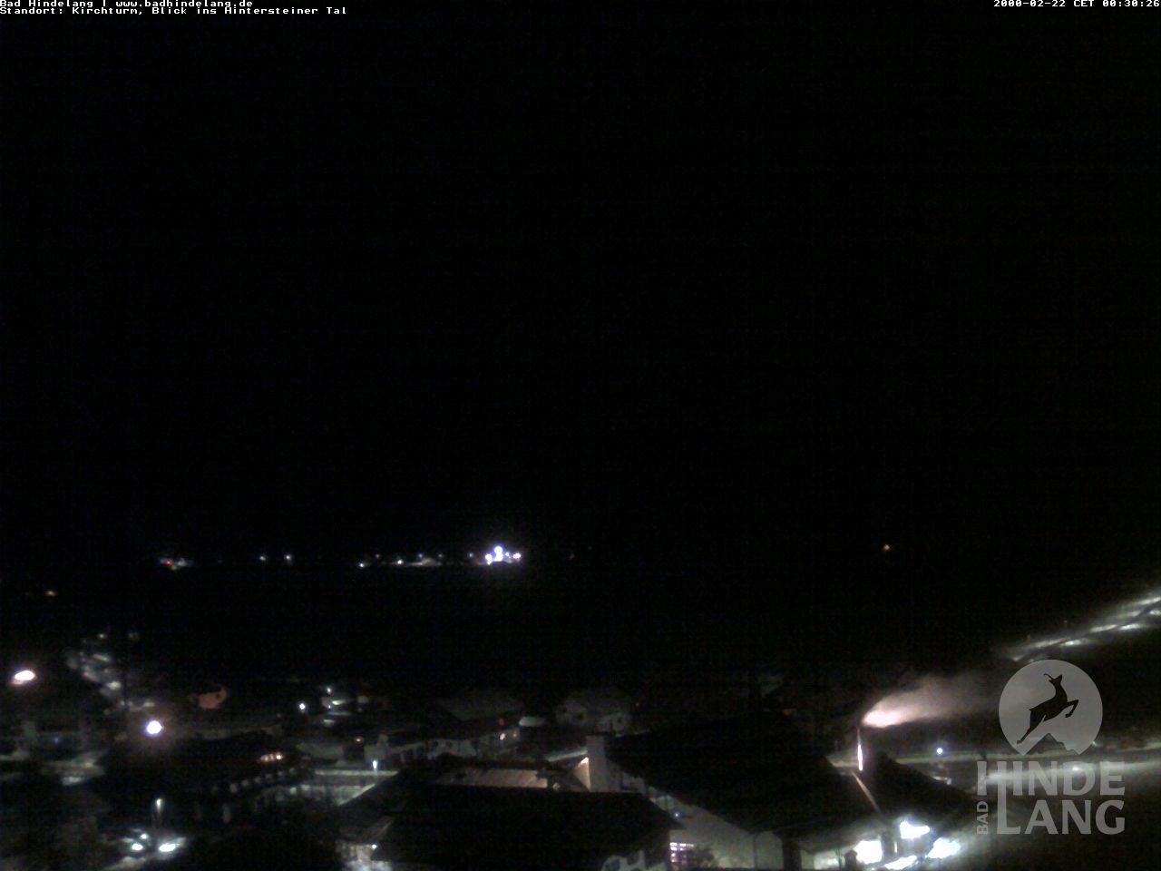 Archiv Foto Webcam Kirchturmblick Richtung Hintersteiner Tal