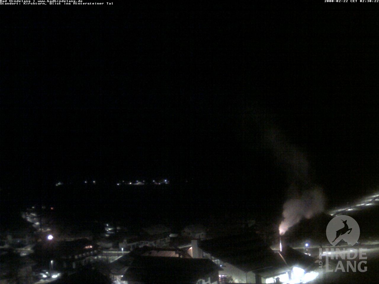 Archiv Foto Webcam Kirchturmblick Richtung Hintersteiner Tal