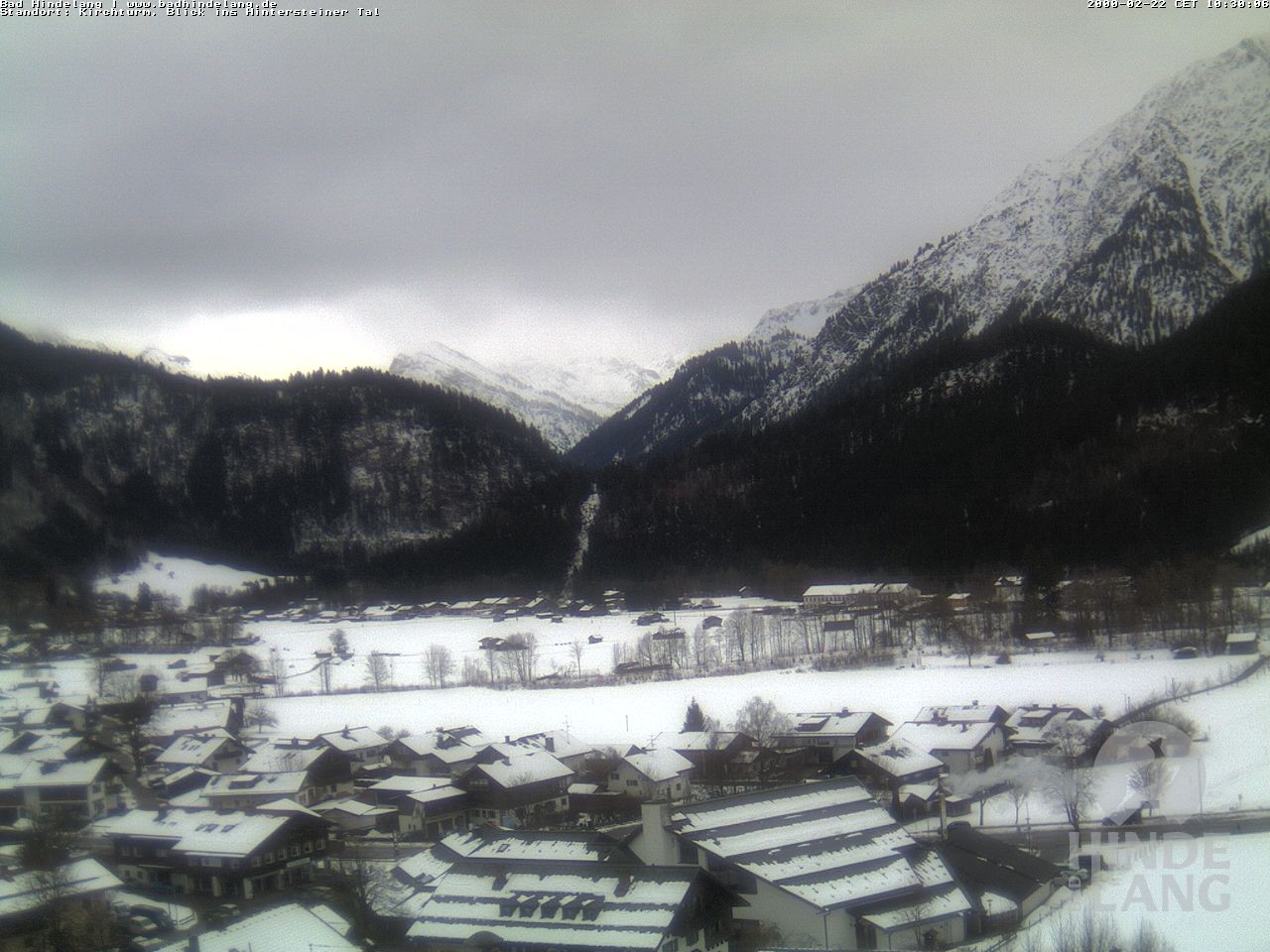 Archiv Foto Webcam Kirchturmblick Richtung Hintersteiner Tal