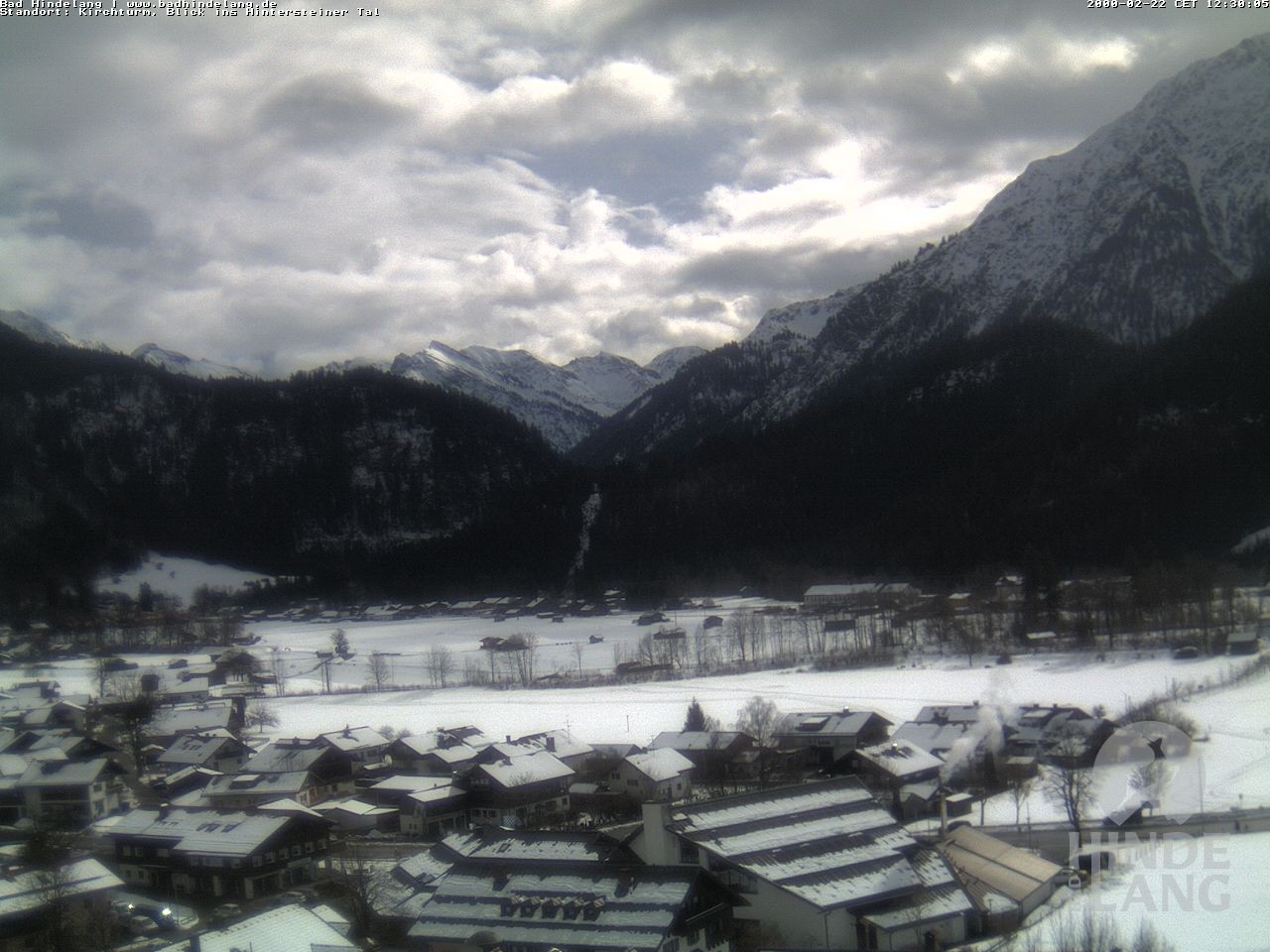 Archiv Foto Webcam Kirchturmblick Richtung Hintersteiner Tal