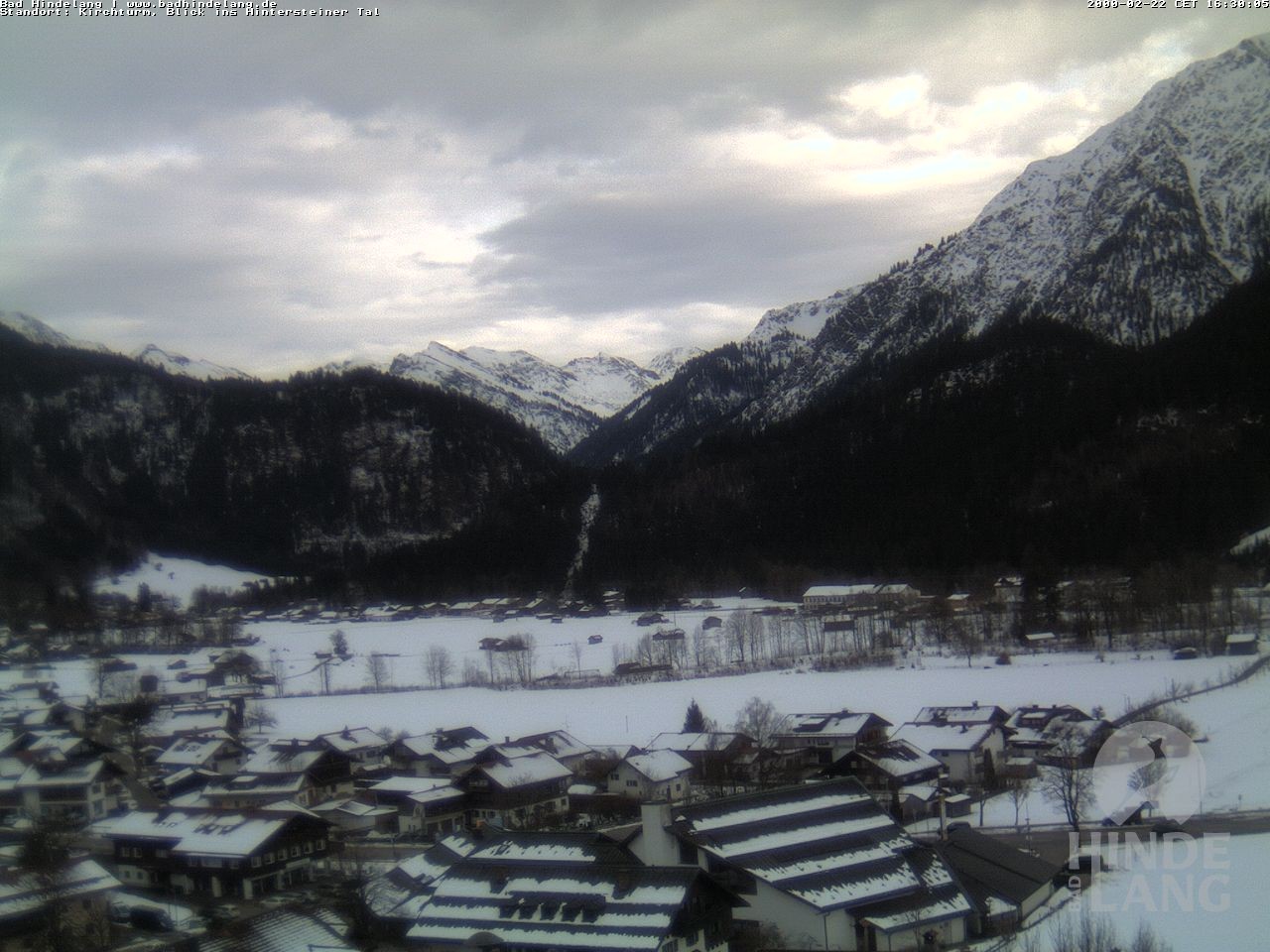 Archiv Foto Webcam Kirchturmblick Richtung Hintersteiner Tal