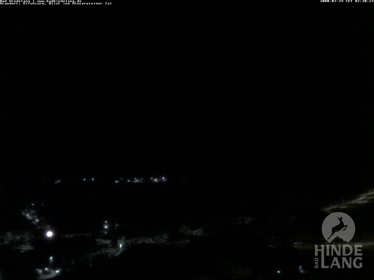 Archiv Foto Webcam Kirchturmblick Richtung Hintersteiner Tal