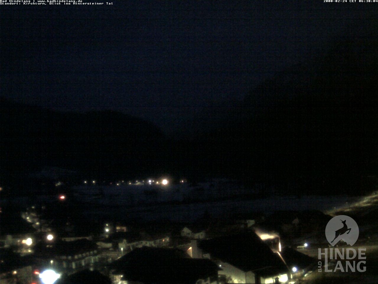 Archiv Foto Webcam Kirchturmblick Richtung Hintersteiner Tal