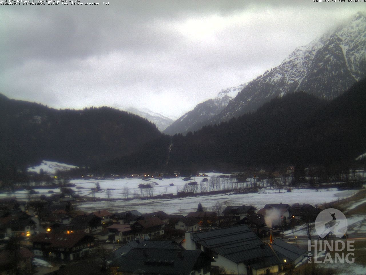 Archiv Foto Webcam Kirchturmblick Richtung Hintersteiner Tal