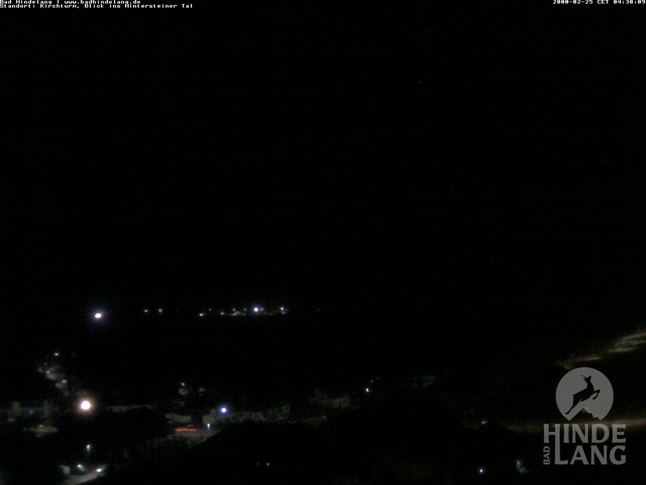 Archiv Foto Webcam Kirchturmblick Richtung Hintersteiner Tal