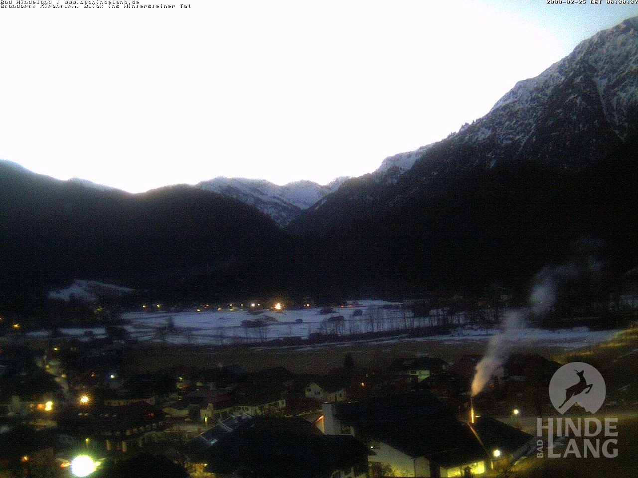 Archiv Foto Webcam Kirchturmblick Richtung Hintersteiner Tal