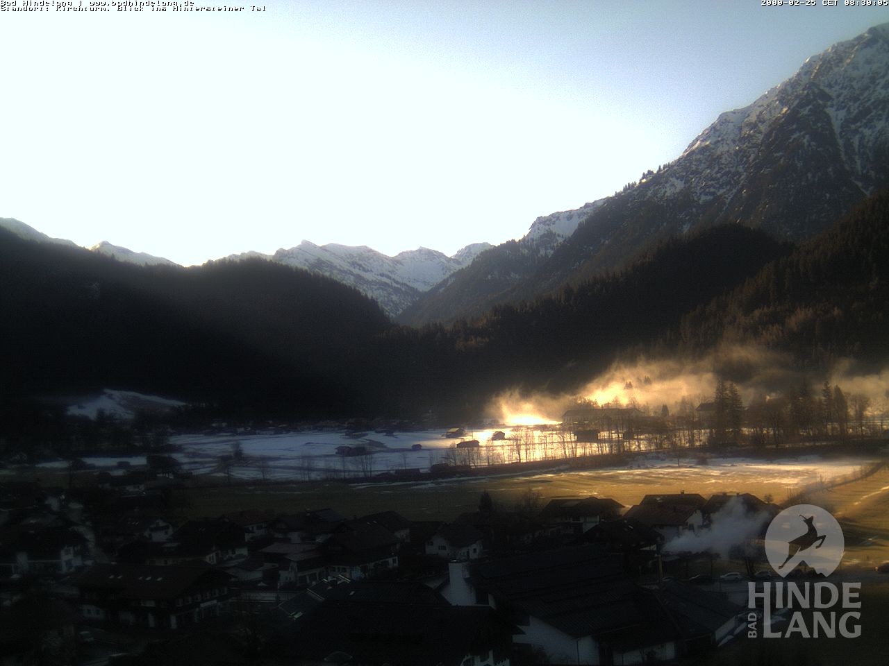 Archiv Foto Webcam Kirchturmblick Richtung Hintersteiner Tal