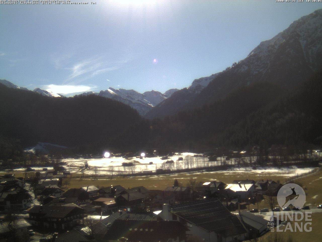 Archiv Foto Webcam Kirchturmblick Richtung Hintersteiner Tal