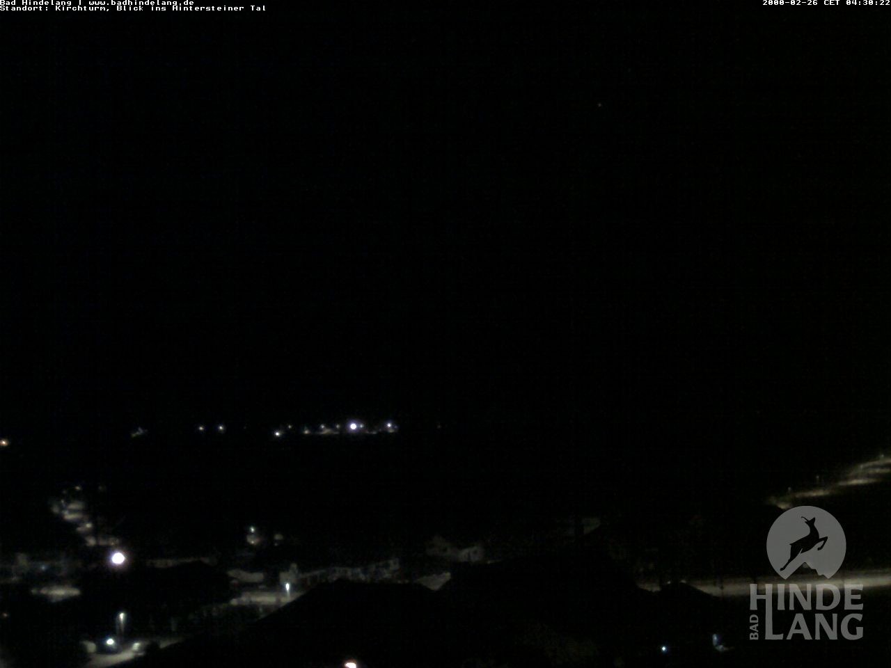 Archived image Webcam View of the church Bad Hindelang