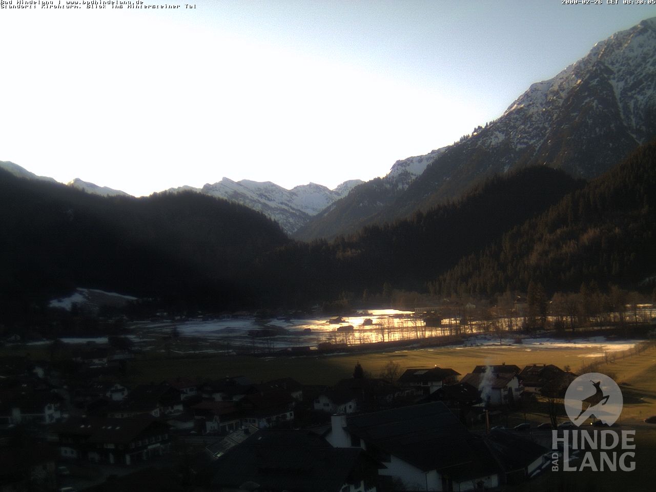 Archived image Webcam View of the church Bad Hindelang