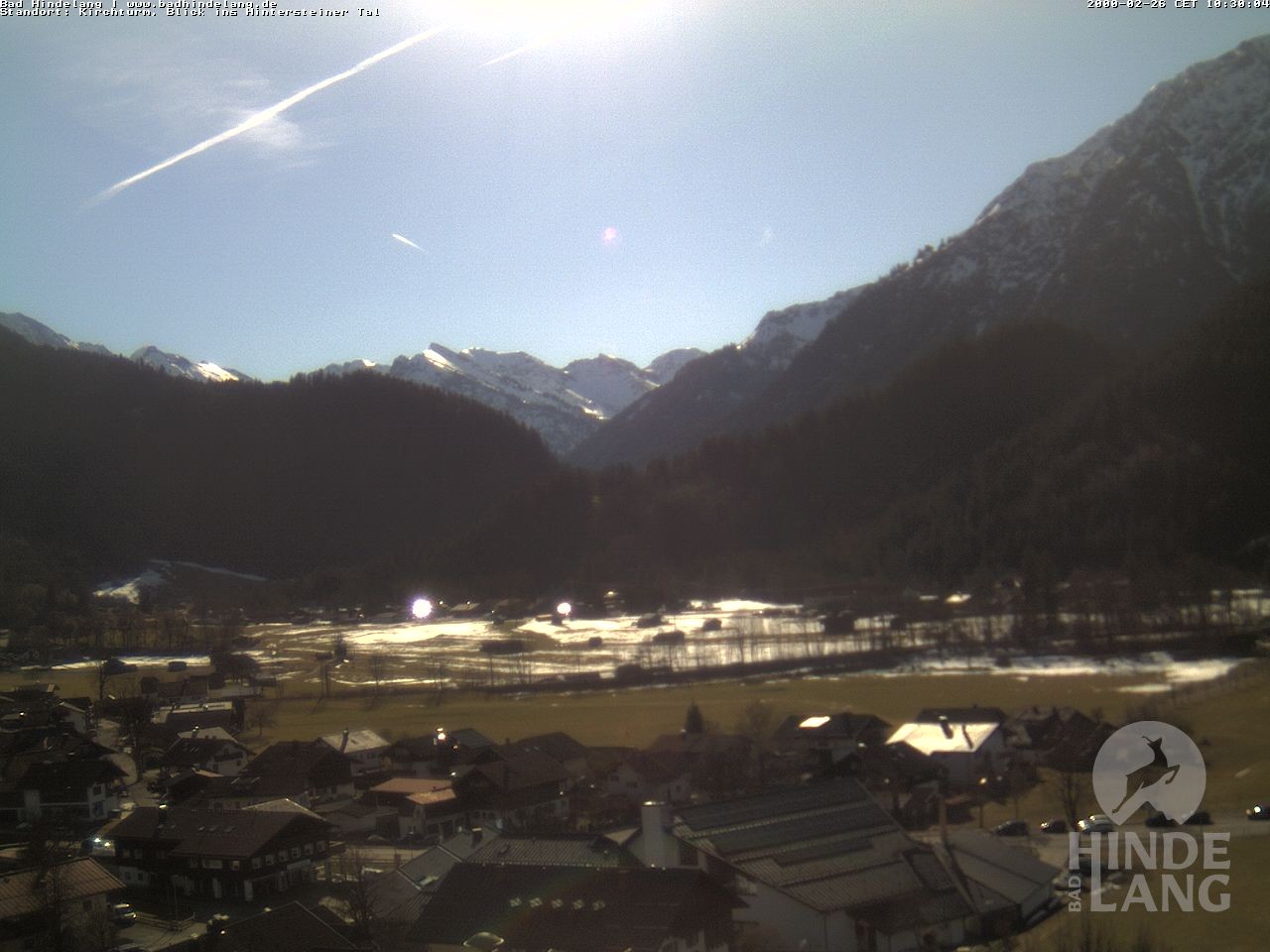 Archived image Webcam View of the church Bad Hindelang