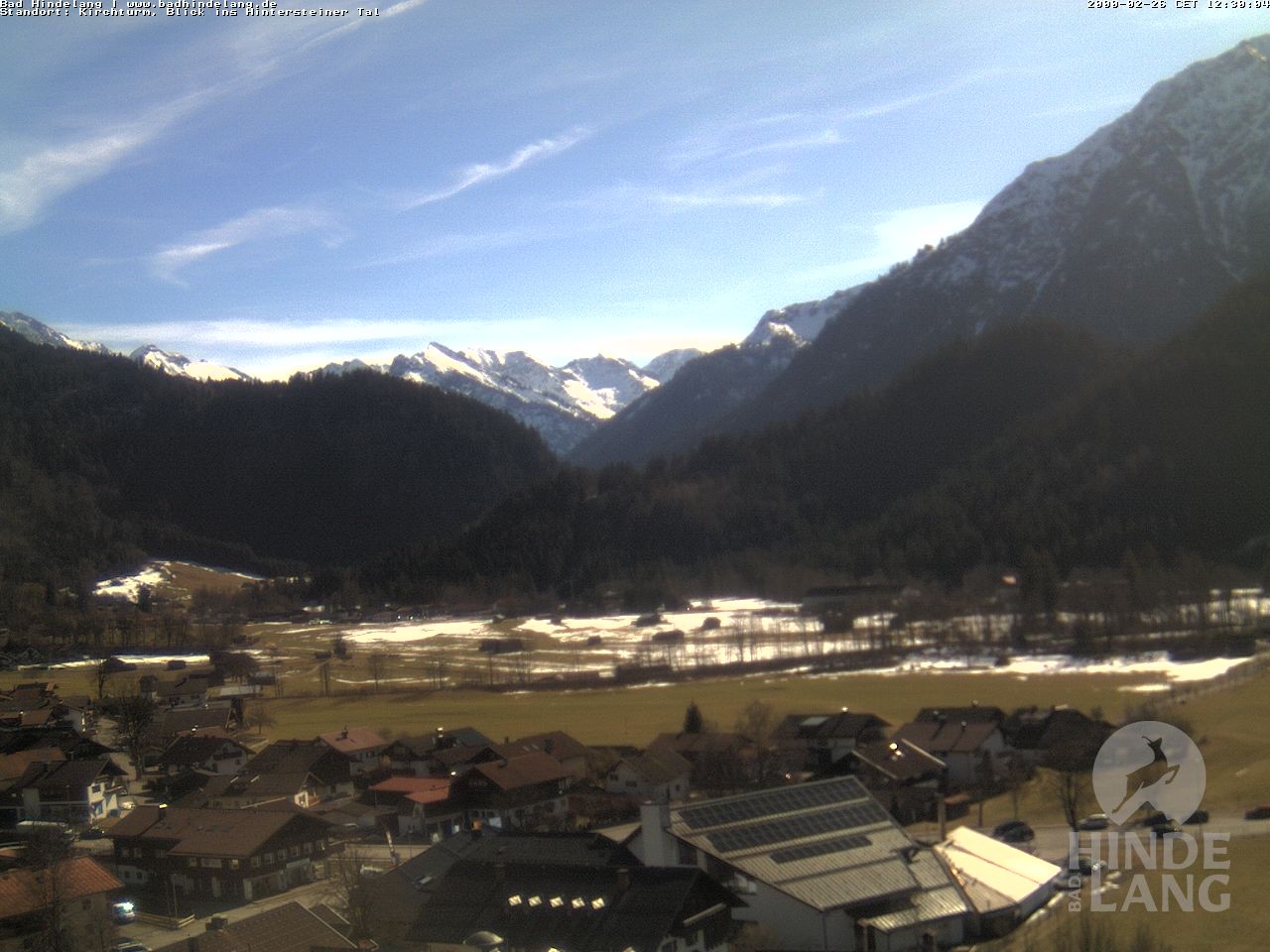 Archived image Webcam View of the church Bad Hindelang