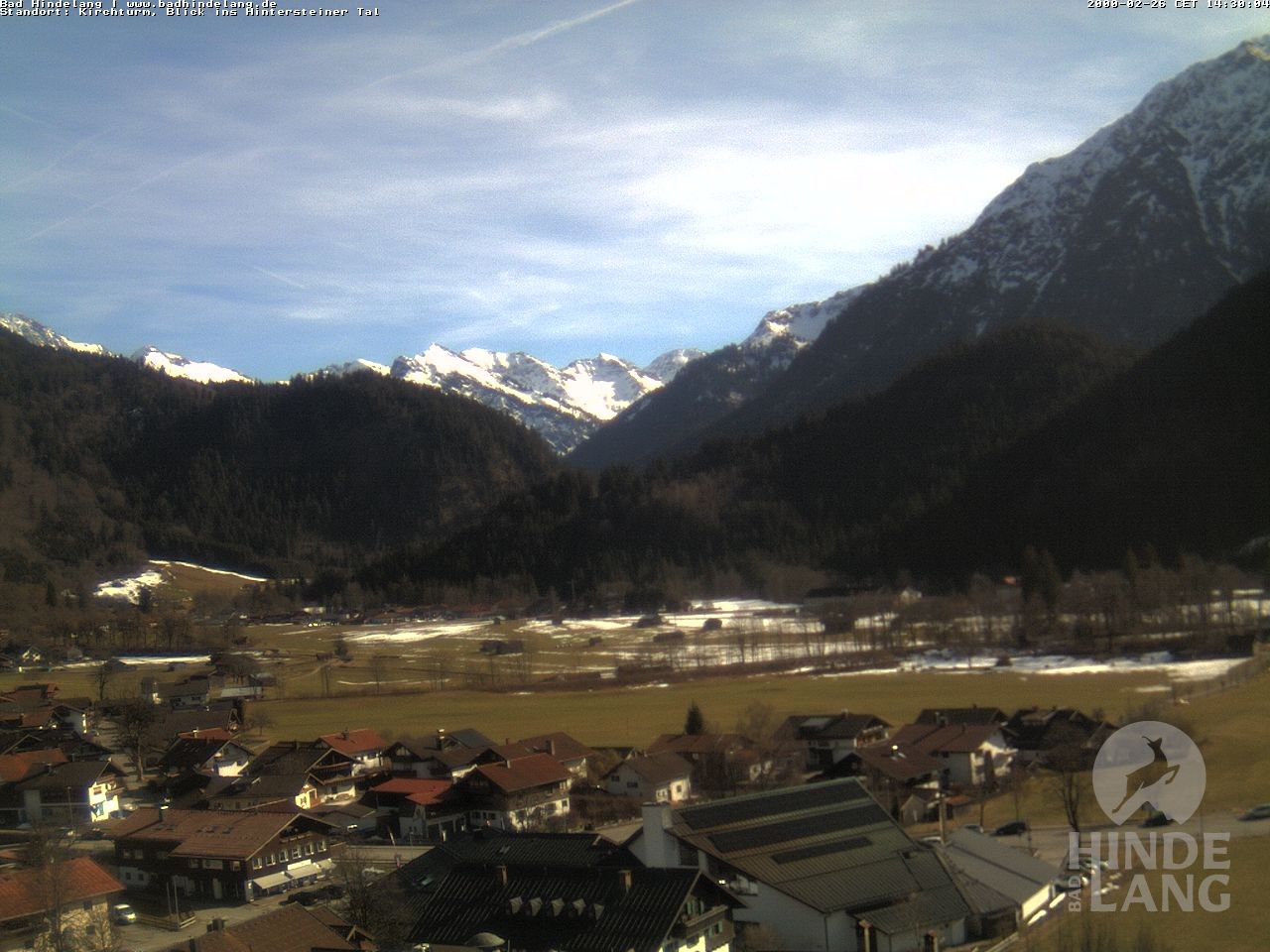 Archived image Webcam View of the church Bad Hindelang