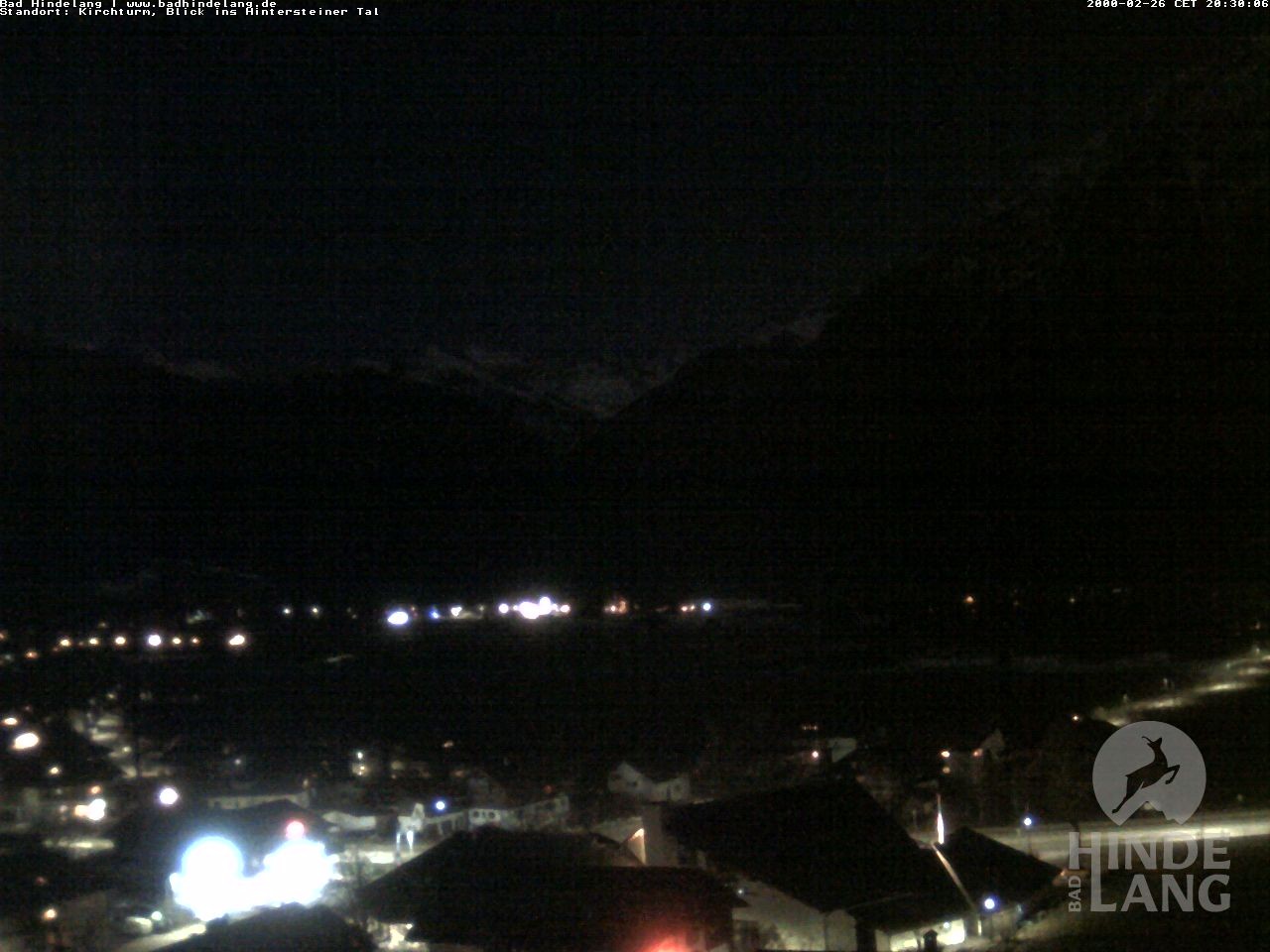 Archived image Webcam View of the church Bad Hindelang