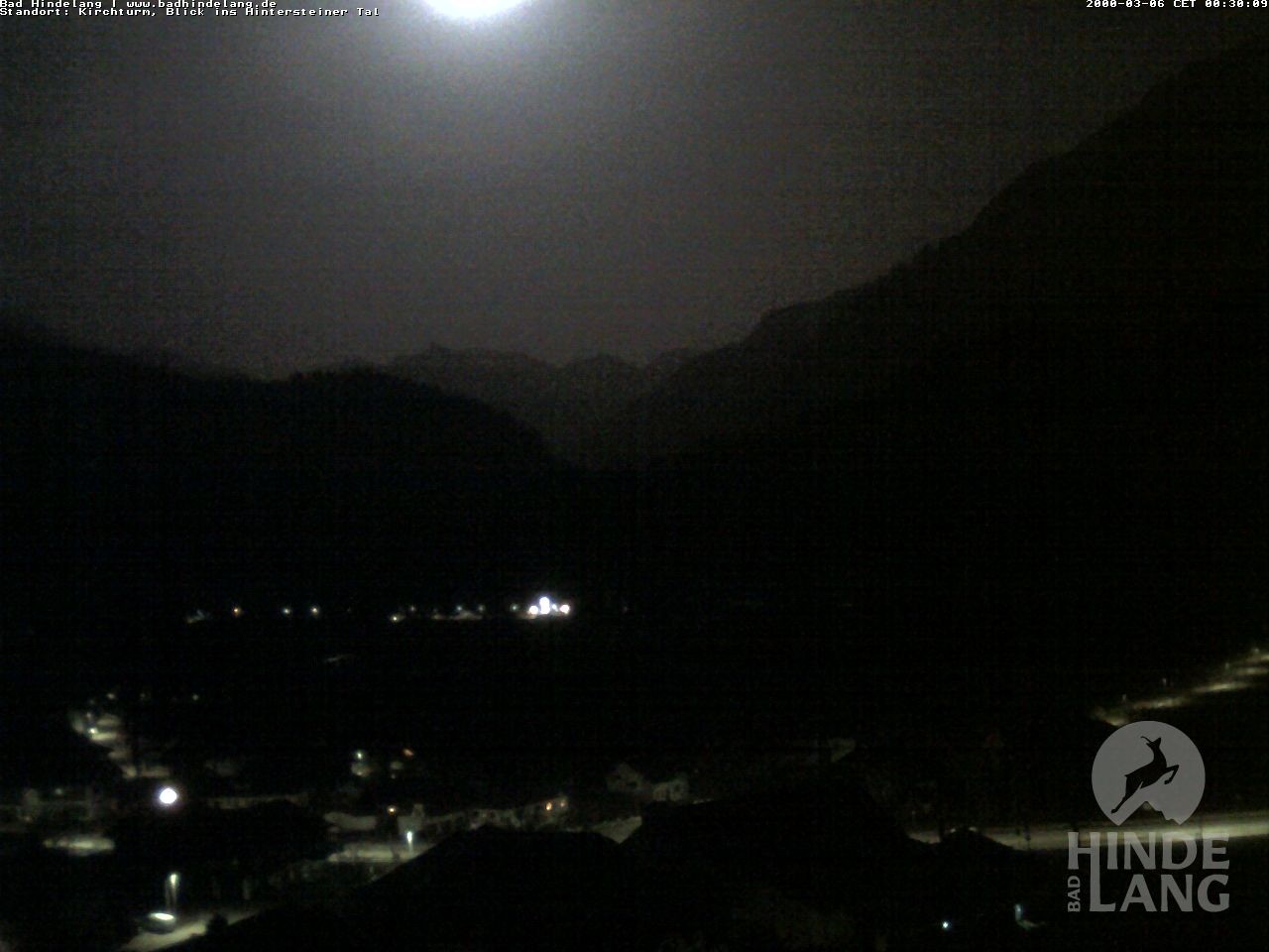 Archived image Webcam View of the church Bad Hindelang