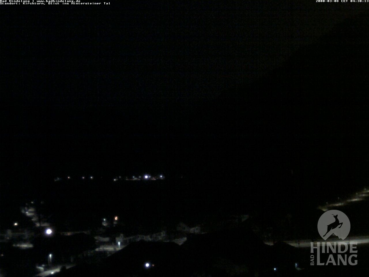 Archiv Foto Webcam Kirchturmblick Richtung Hintersteiner Tal