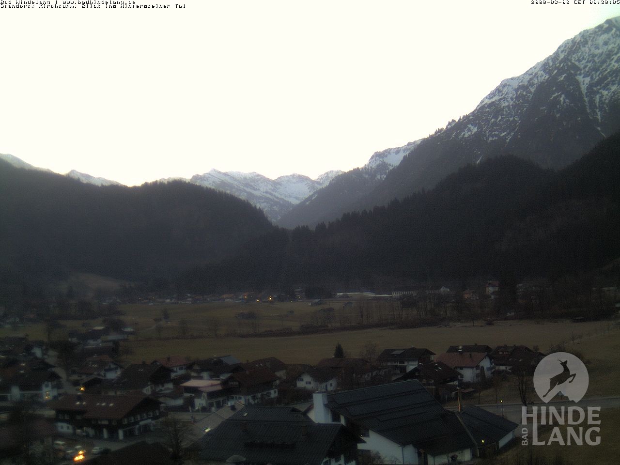 Archiv Foto Webcam Kirchturmblick Richtung Hintersteiner Tal