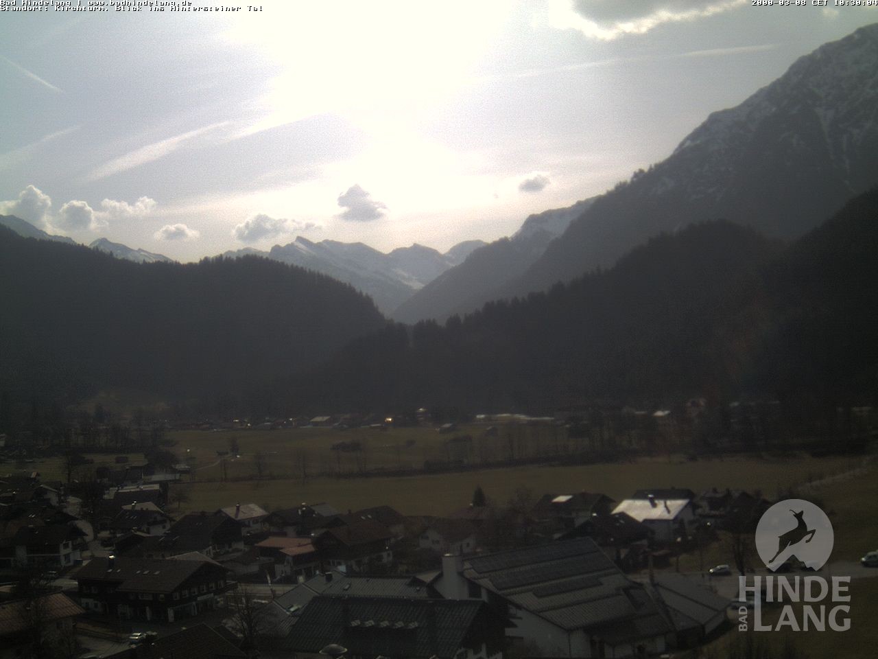 Archiv Foto Webcam Kirchturmblick Richtung Hintersteiner Tal