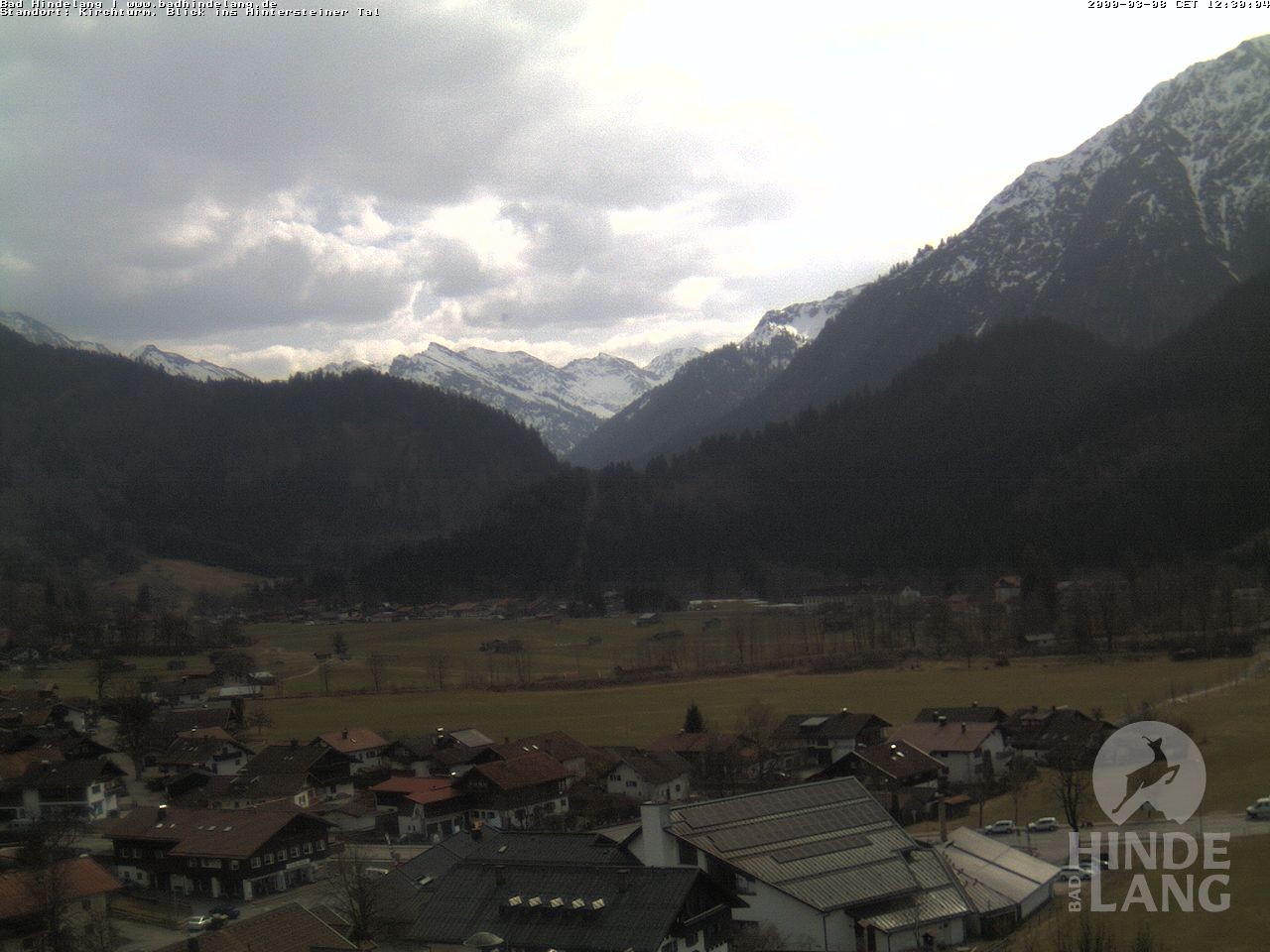 Archiv Foto Webcam Kirchturmblick Richtung Hintersteiner Tal