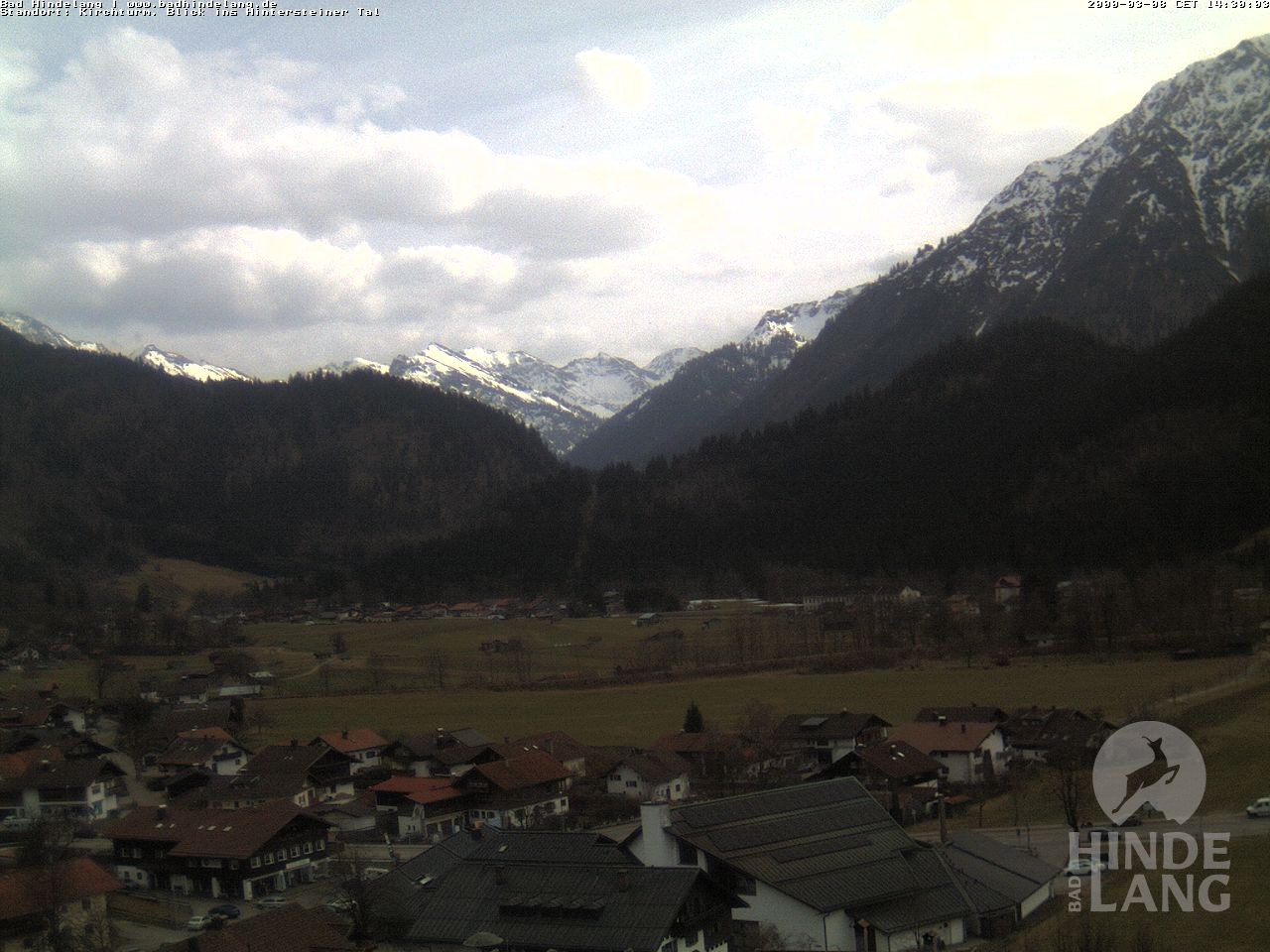 Archiv Foto Webcam Kirchturmblick Richtung Hintersteiner Tal