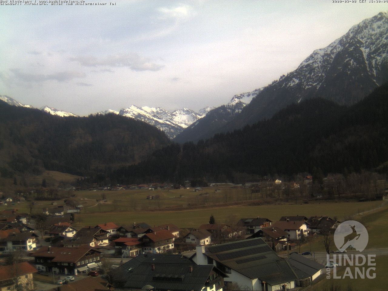 Archiv Foto Webcam Kirchturmblick Richtung Hintersteiner Tal