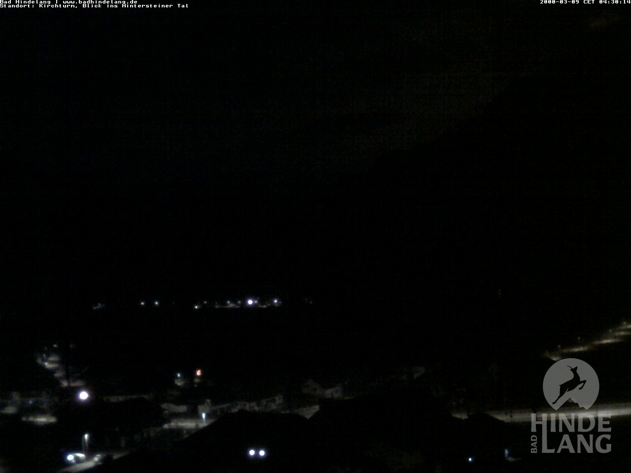 Archived image Webcam View of the church Bad Hindelang