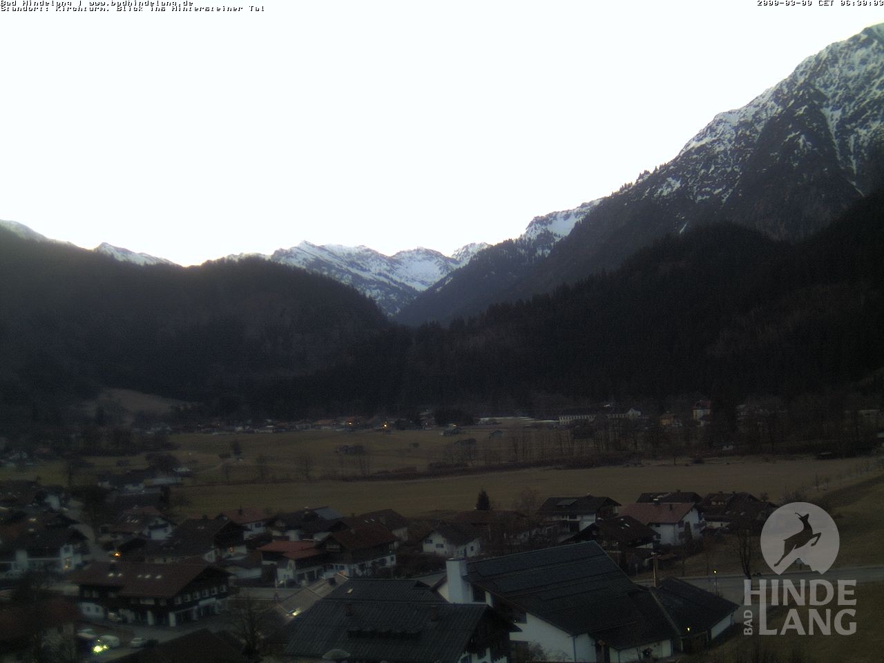 Archived image Webcam View of the church Bad Hindelang