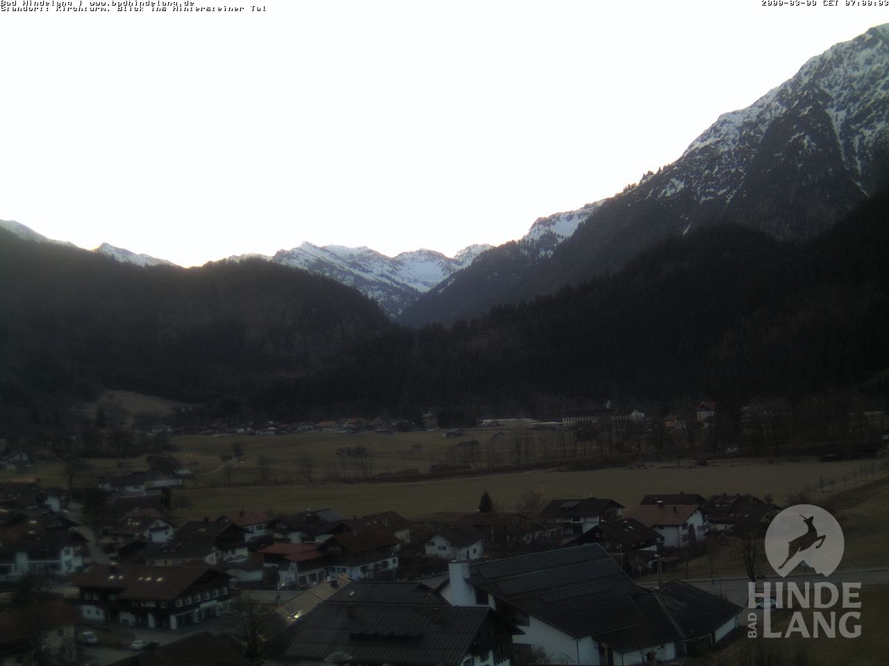 Archived image Webcam View of the church Bad Hindelang