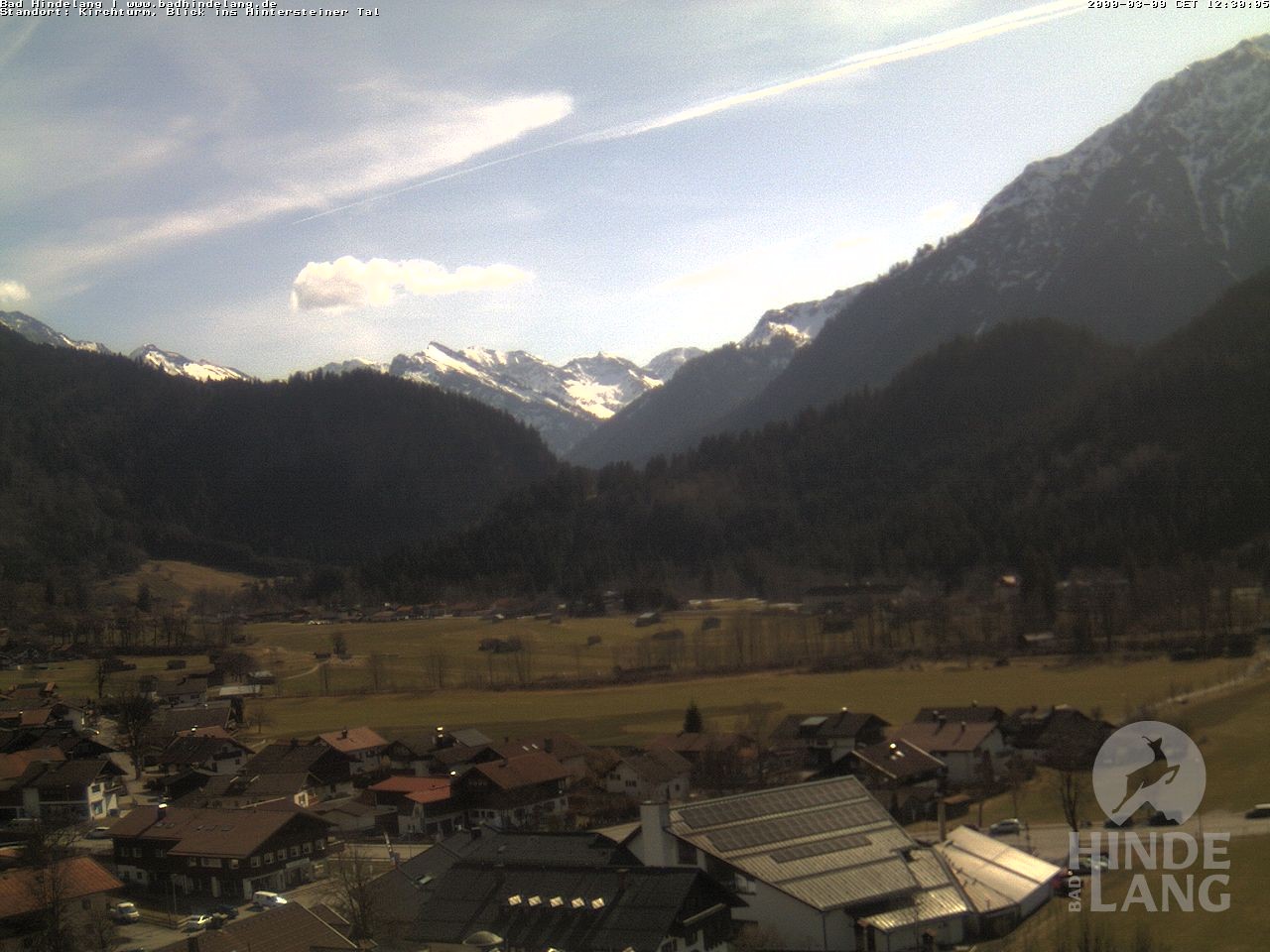 Archiv Foto Webcam Kirchturmblick Richtung Hintersteiner Tal