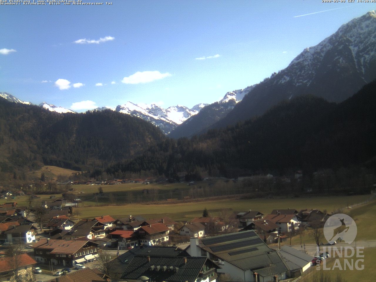 Archiv Foto Webcam Kirchturmblick Richtung Hintersteiner Tal