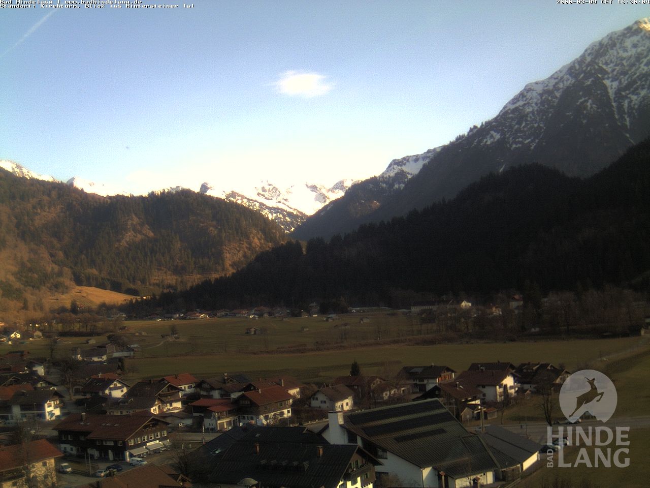 Archiv Foto Webcam Kirchturmblick Richtung Hintersteiner Tal