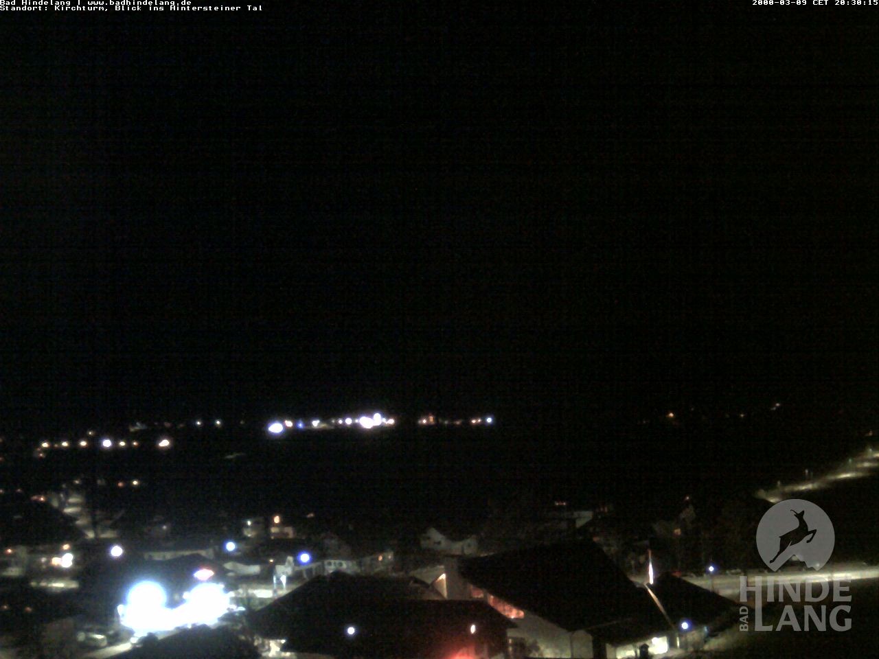 Archiv Foto Webcam Kirchturmblick Richtung Hintersteiner Tal