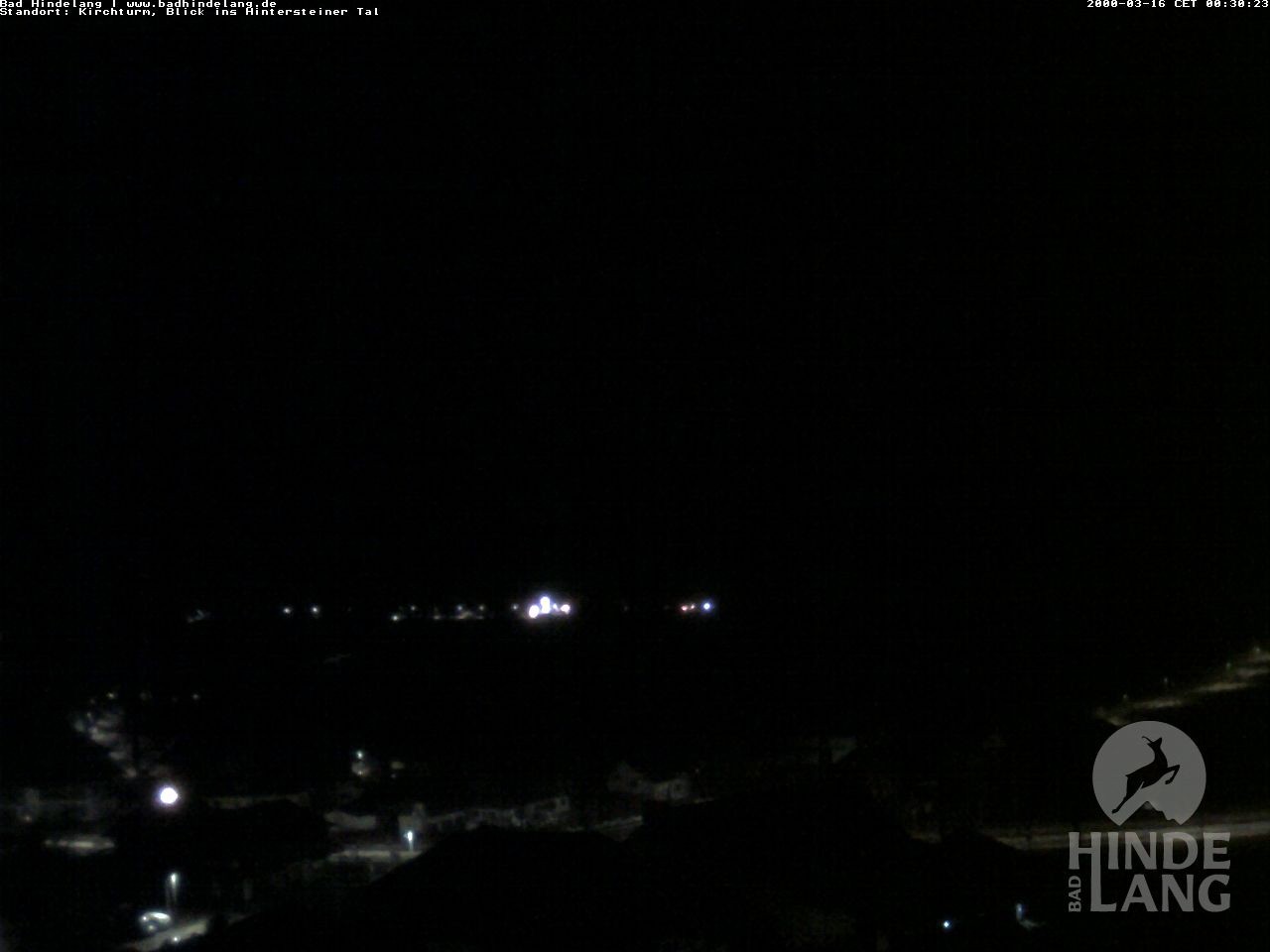 Archiv Foto Webcam Kirchturmblick Richtung Hintersteiner Tal