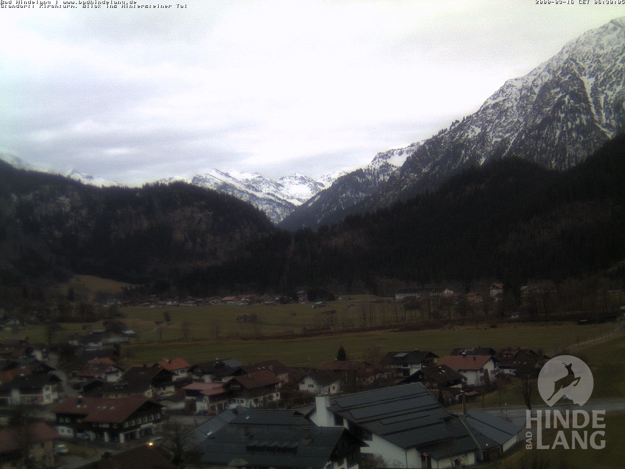 Archiv Foto Webcam Kirchturmblick Richtung Hintersteiner Tal