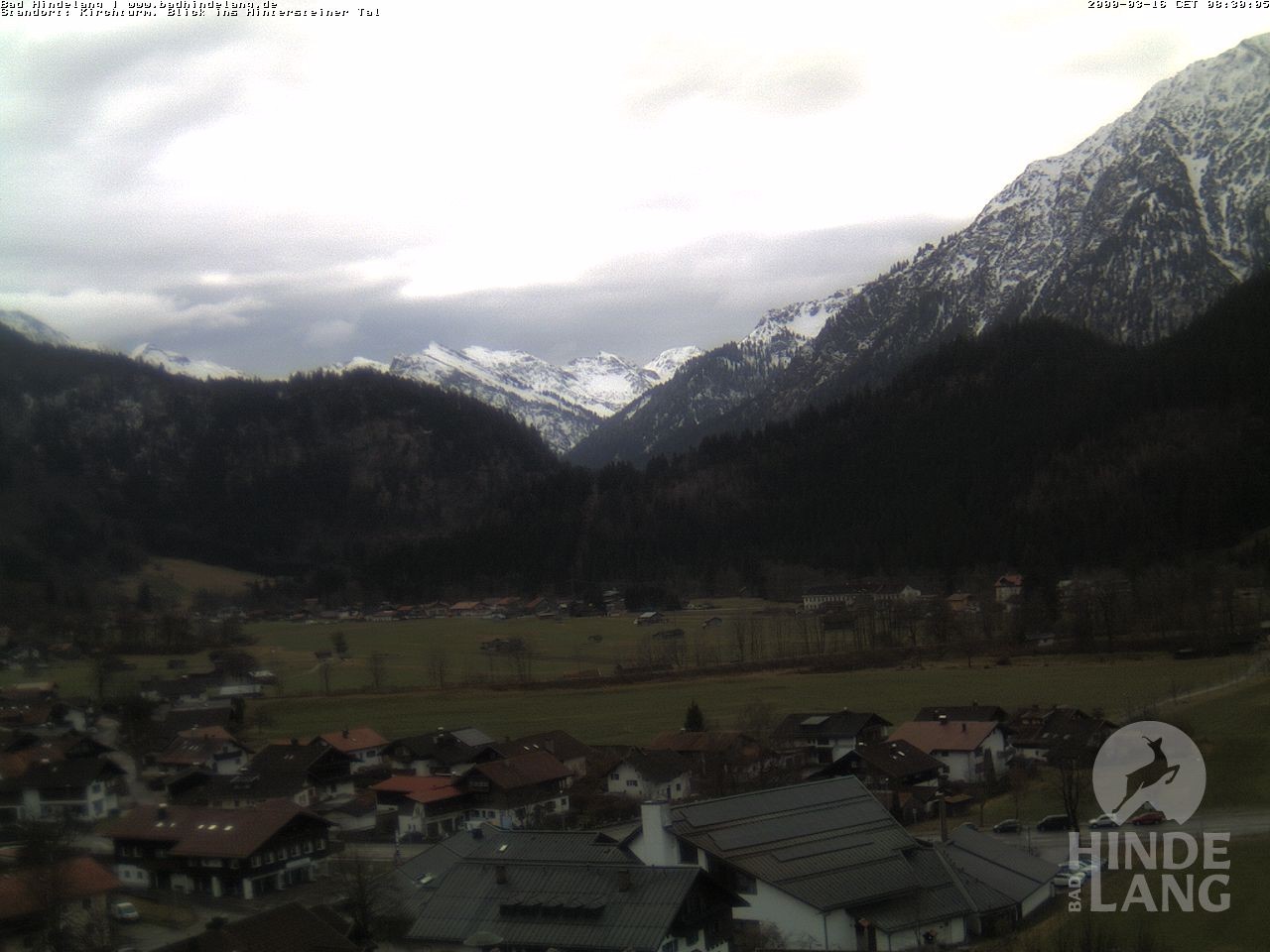 Archiv Foto Webcam Kirchturmblick Richtung Hintersteiner Tal
