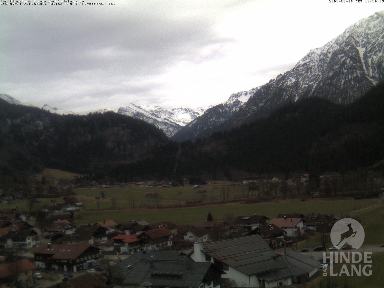 Archiv Foto Webcam Kirchturmblick Richtung Hintersteiner Tal