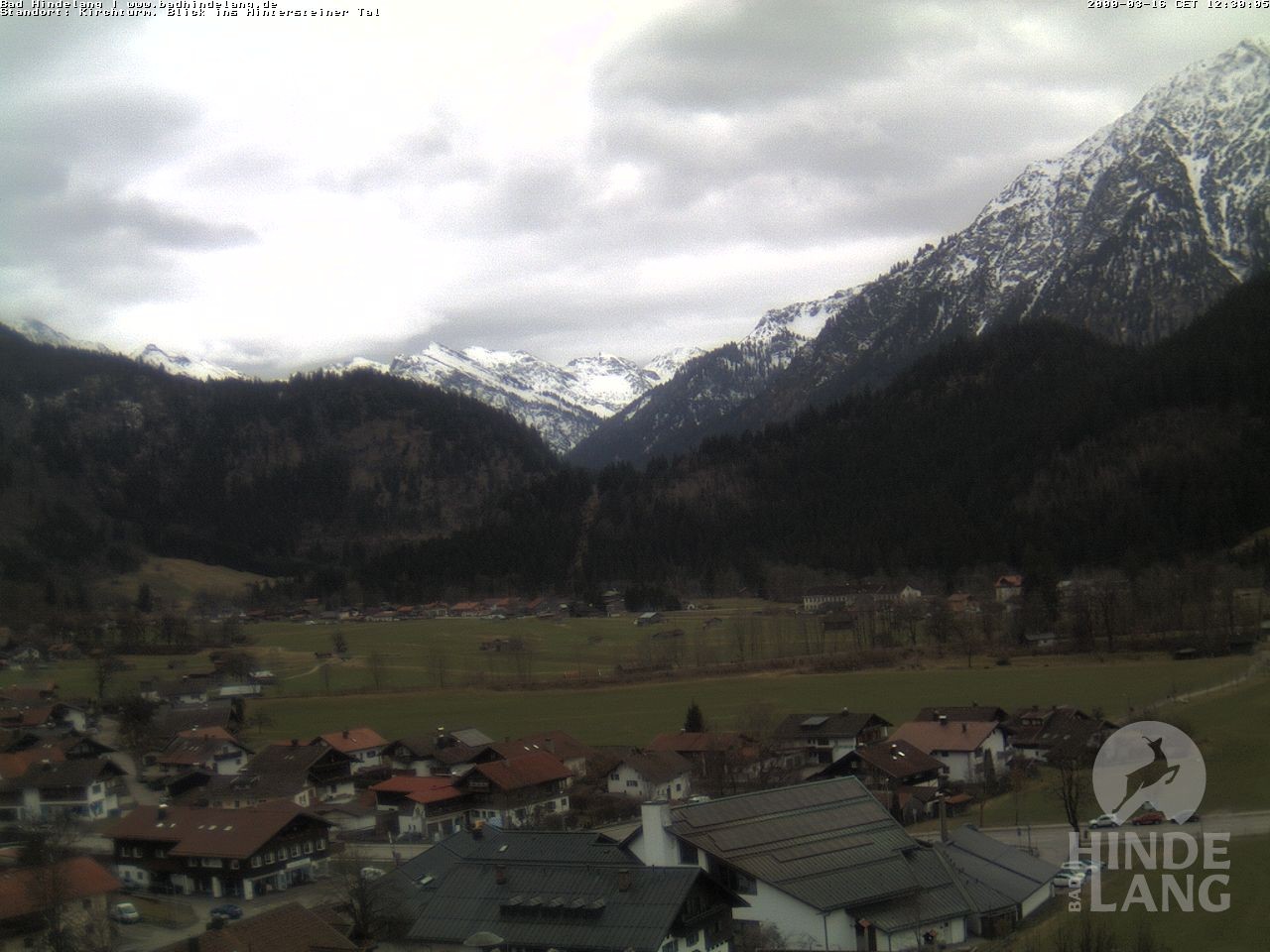 Archiv Foto Webcam Kirchturmblick Richtung Hintersteiner Tal