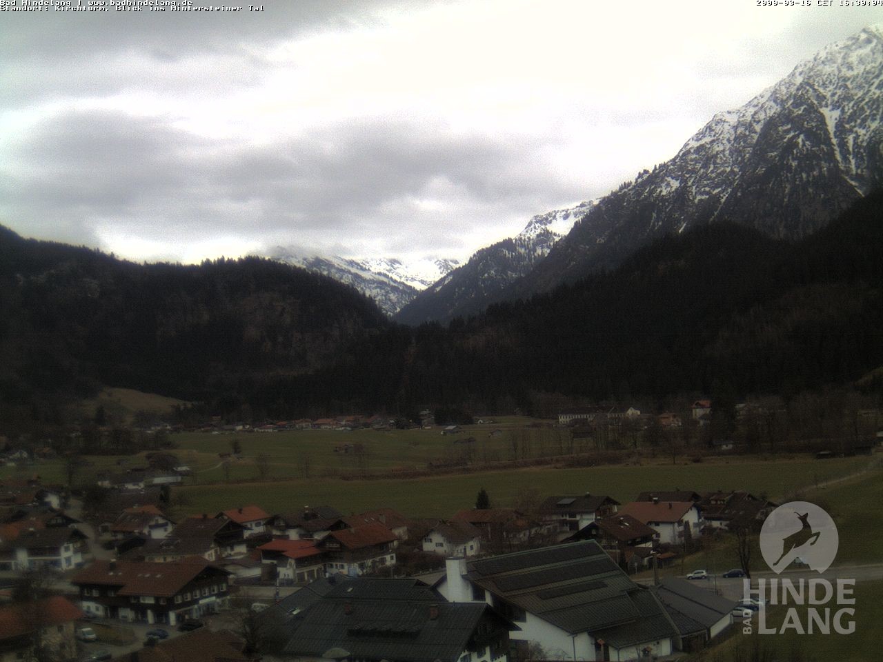 Archiv Foto Webcam Kirchturmblick Richtung Hintersteiner Tal