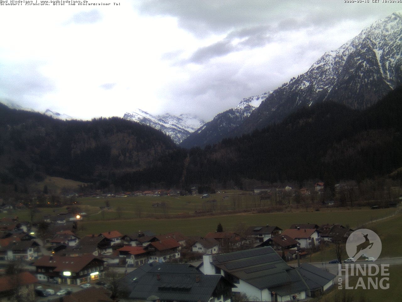 Archiv Foto Webcam Kirchturmblick Richtung Hintersteiner Tal