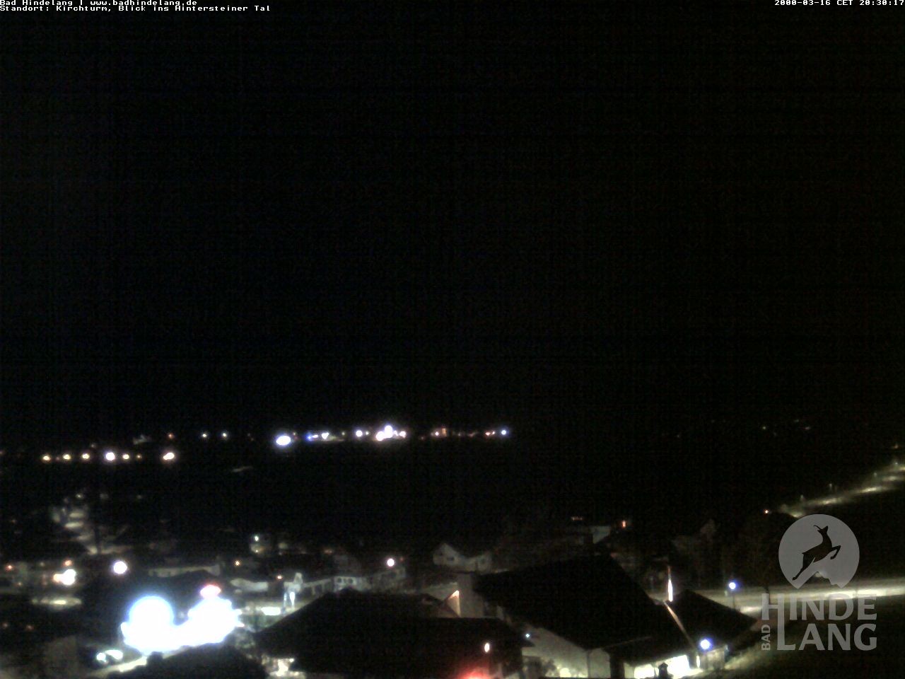 Archiv Foto Webcam Kirchturmblick Richtung Hintersteiner Tal