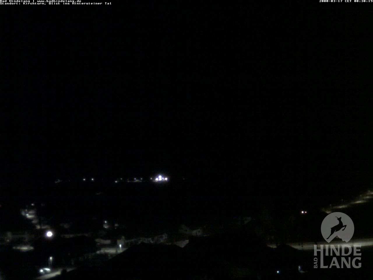 Archiv Foto Webcam Kirchturmblick Richtung Hintersteiner Tal