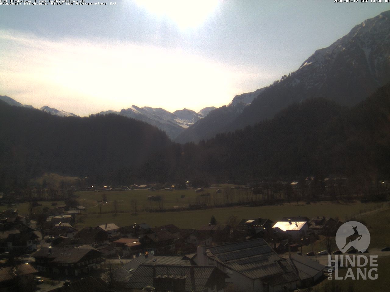Archiv Foto Webcam Kirchturmblick Richtung Hintersteiner Tal