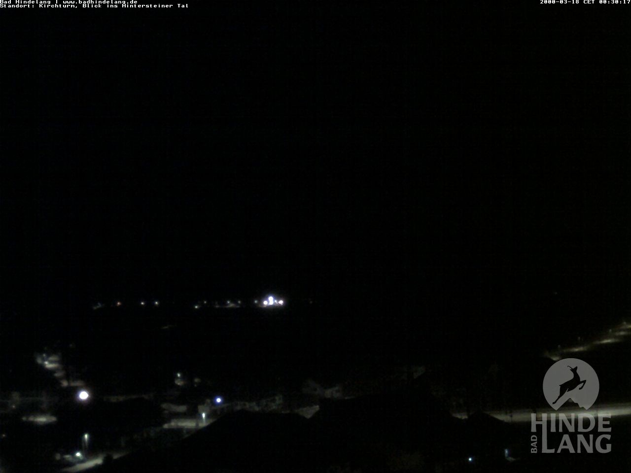 Archiv Foto Webcam Kirchturmblick Richtung Hintersteiner Tal