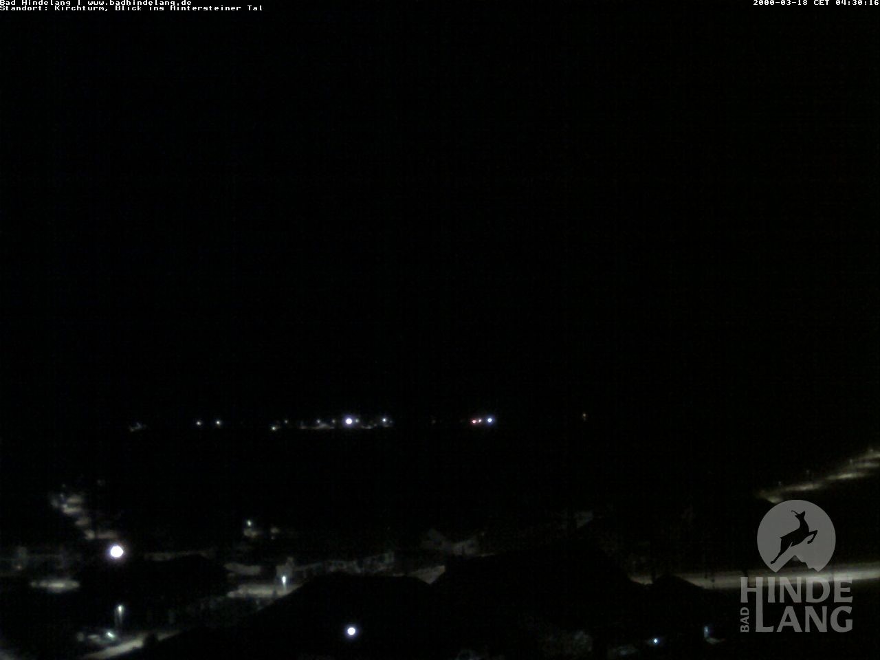 Archiv Foto Webcam Kirchturmblick Richtung Hintersteiner Tal