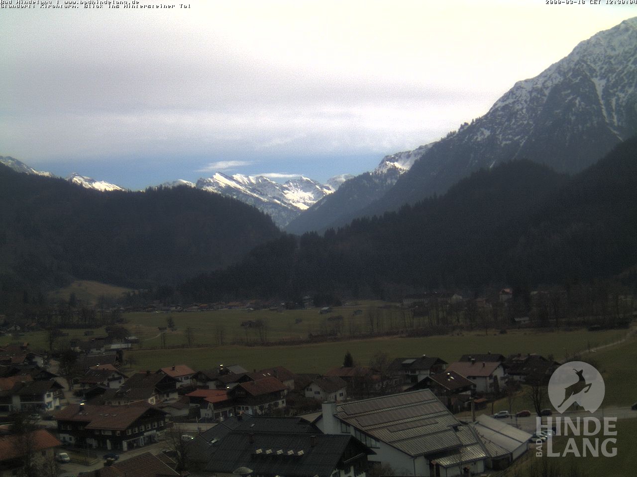 Archiv Foto Webcam Kirchturmblick Richtung Hintersteiner Tal
