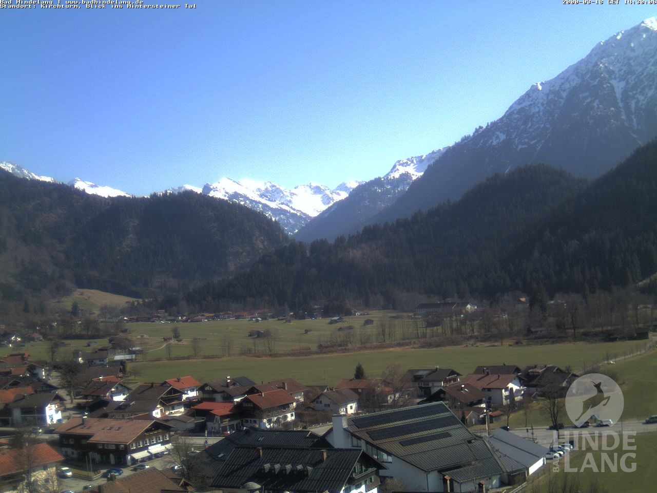 Archiv Foto Webcam Kirchturmblick Richtung Hintersteiner Tal